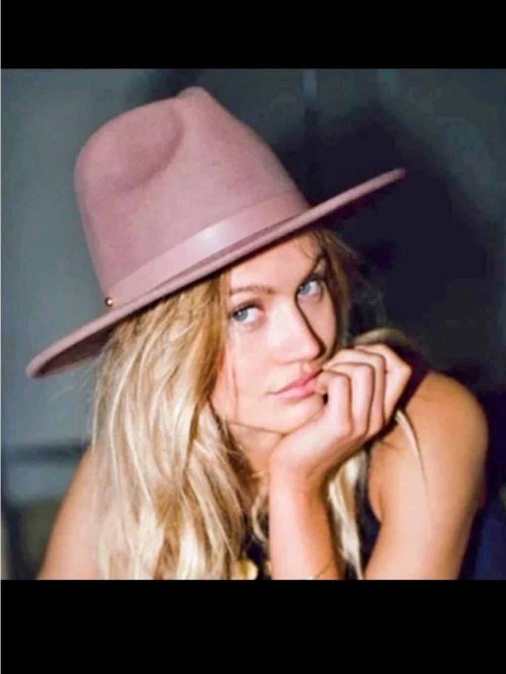 Lack Of Color Dusty Mauve Wide-Brim Felt Fedora Size: LARGE NWT 🏷️ (SOLD OUT)